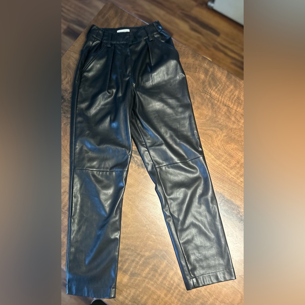 Topshop Vegan Leather Trousers